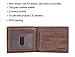GintaXen Mens Genuine Leather Bifold Wallet with 2 ID Window and RFID Blocking - Coffee