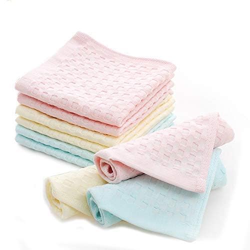 ELEG & STILANCE Cotton Handkerchiefs | Face Towels | Hand Towel | Rumals for Women | Extra Soft & Super Absorbent | Set of 12 (11" x 11") | Casual Style, Multicolored