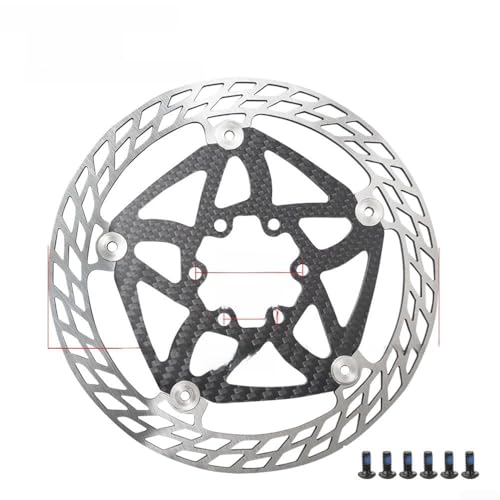 Rotor carbone 160 mm à 6 boulons pour un freinage stable sans déformation