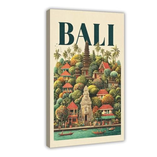 Poster Bali bohème grand format pour décorer un bureau moderne