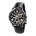 Produktbild Thomas Earnshaw Cornwell Sweep Second Retrograde ES-8060-05 Herren-Armbanduhr mit Quarzuhrwerk, schwarzes Zifferblatt mit klassischer Analoganzeige, schwarzes Lederarmband