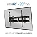 SANUS Extendable Tilting TV Wall Mount for 32”–90” TVs up to 110 lbs – 5.2” Extension for Easy Cable Access and Added Tilt, Tool-Free Tilt to Reduce Glare, Low Profile Design