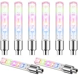 Riakrum 8 Pieces Bike Wheel Lights Bike Tire Valve Stem Light Bike Lights for Wheels 5 LED 7 Modes...