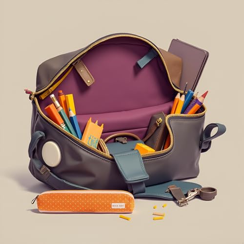 Image of 1Pc Orange Pencil Case, Cute Stationeries Pouch, Kawaii Pencil Pouch, Candy Color Pencil Box, Super Slim Pen Bag, Cosmetic Bag，Pen, Pencil and Marker Cases，Arts, Crafts and Sewing