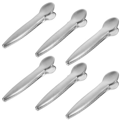 Hohopeti Clips de Fermeture Acier Inoxydable Pinces Pratiques pour Sacs Alimentaires Clips Anti Conserver Fraîcheur et Propreté des Aliments
