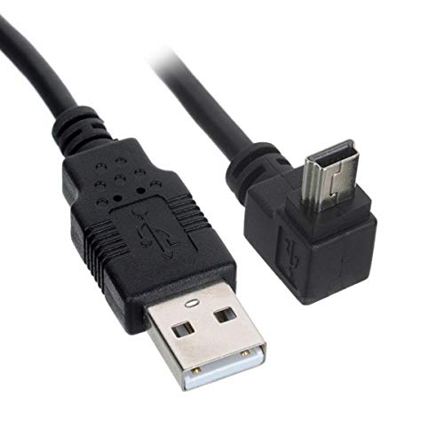 chenyang Mini USB Cable USB 2.0 Male to Mini USB 5 Pin Male 90 Degree UP Angled Charging Data Transfer Extension Cable 0.5M - Image 3