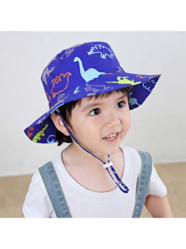 Baby Sun Hat Upf 50+ Sun Protective Toddler Bucket Hat Summer Kids Beach Hats Wide Brim Outdoor Play Hat For Boys Girls Green Turtle 4-8 Years #TOP6