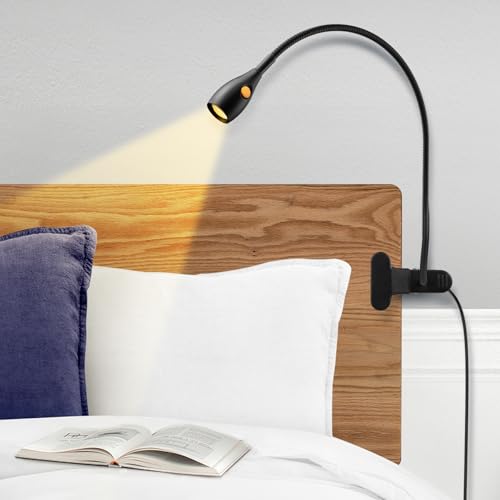 acegoo Minimalist Reading Light for Bed Headboard Dimmable Book Light