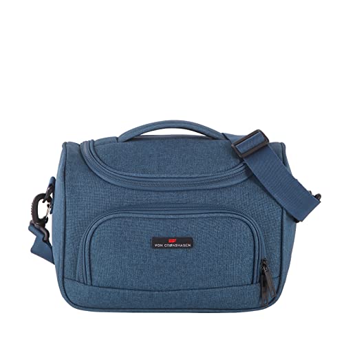 Von Cronshagen Kosmetikkoffer Cloud 2.0 | Kulturtasche aus Polyester | mit abnehmbarem Schulterriemen | Aufsteckfunktion (Petrol) Cover