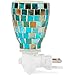 Mosaic Glass Plug-In Fragrance Wax Melt Warmers (Mediterranean Tile)