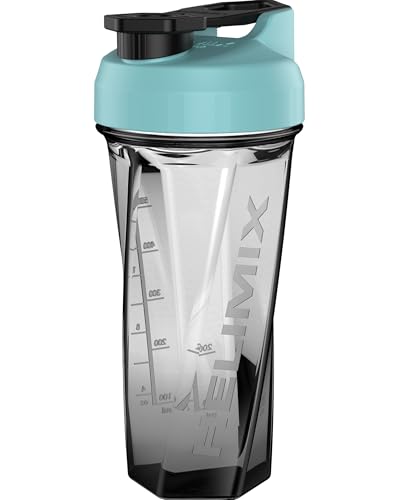 Helimix 2.0 Vortex Blender Shaker Bottle 828 ml - No Blending Ball or Whisk - USA Made - Portable Pre Workout Whey Protein Drink Cup - Mixes Cocktails Smoothies Shakes - Top Rack Safe