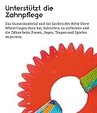 Catstages Kitty Chew Wheel - Katzenspielzeug mit Katzenminze - Gummiring für die Zahnpflege