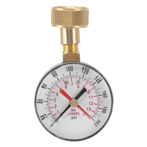 Manomètre de pression d'eau 2-1/2'' idéal pour surveiller l'arrosage automatique du jardin