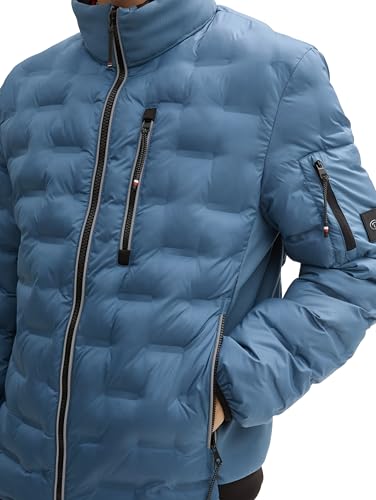 TOM TAILOR Hybrid Weste mit Abnehmbarer Kapuze, Black, M – Ansicht 5