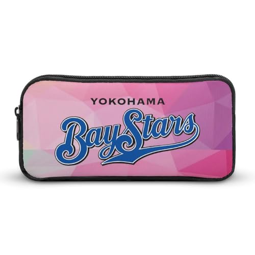 横浜DeNAベイスターズ文具ケース ペンケース 収納グッズ 筆箱 ペンバッグ 筆入れ 多機能 学用品収納 大容量軽量 伸縮性が良く、繰り返し使用可能 傷防止 防汚 掃除が簡単 いろいろな文房具を収納 オフィス小物 コスメバッグとして 男女兼用 携帯便利