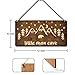 Little Man Cave Sign Woodland Nursery Wall Decor for Baby Boys Rustic Bear Forest Animal Wood Signs, Nursery Room Decor for Boys Bedroom Farmhouse Sign Wooden Wall Art 12x6 Inch