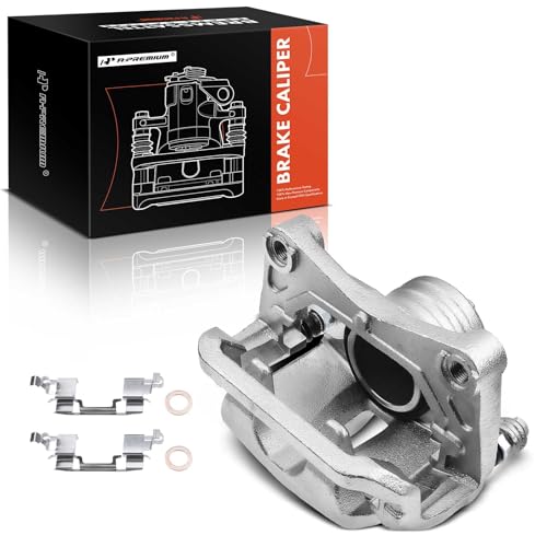 A-Premium Disc Brake Caliper Assembly with Bracket Compatible with Select Nissan Models - Murano 2003-2007/2009-2012, V6 3.5L - Front Right Passenger Side by A-premium - Used condition - CA$28.98