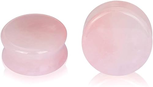 Miniatura 5 de Stuppendux Juego de 2 tapones de piedra para los oídos, dilatadores de sillín para el cuerpo, calibre 0.07 oz-1 pulgadas