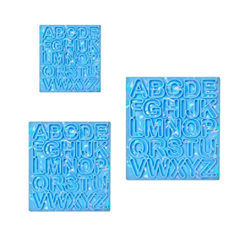 Molde De Resina De Brinco Alfabeto Moldes De Fundição De Resina Holográfica Faça Você Mesmo Chaveiro