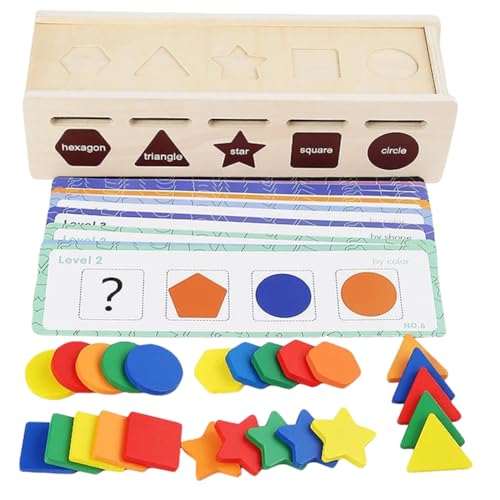 Boîte de tri en bois éducative pour occuper les enfants dans la chambre ou le salon