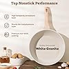 17 Pcs Pots and Pans Set Non stick，Cookware Sets White Granite Induction Cookware, Non-toxic Healthy Non Stick Kitchen Cooking Set with Frying Pans Set, Saucepans (PFAS, PFOA, PFOS Free) White #5