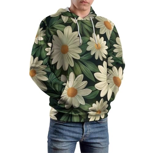 Pullover marguerite blanche coupe confortable pour affronter le froid S - 6