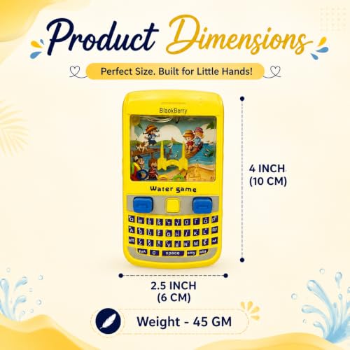 Image of Salvus APP SOLUTIONS Splash Fun: Kids Mobile Water Adventure Game, a Mobile Game Where Kids Explore Aquatic Worlds, Solve Puzzles, and Learn About Water Conservation (Yellow 4x7 cm)