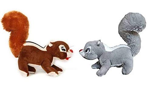 Shivay International - Brown & Grey Squirrel Soft Toy for Kids, Children & Girls Playing Teddy Bear in Size 22 cm Long, Set of 2 (B08M85MB52) Amazon Price History, Amazon Price Tracker
