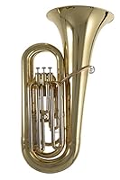 Roy Benson BBb-Tuba TB-301 (Professionelle Tuba, mit Goldmessing Mundrohr, Edelstahl Ventilen, praktischem Rollen-Formetui, perfekte Klangqualität trifft auf herausragendes Design)
