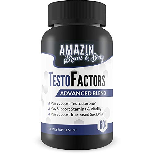 Testo Factors Advanced Blend - Our Best Testosterone Booster for Men - Naturally Powerful Herbal Formula - Support Improved Testosterone - Support Stamina & Virility - Testo Factors Enhance Formula