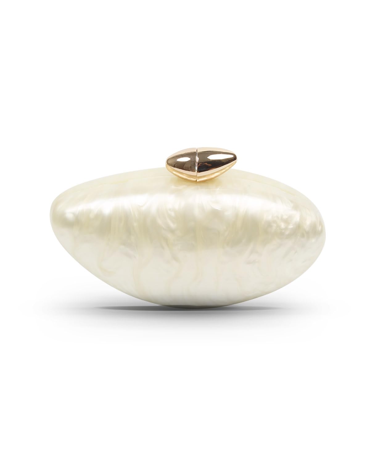 Evening Clutch Purse for Women, Acrylic Wedding Guest Clutch Metal Chain Shell Shoulder Crossbody Bag