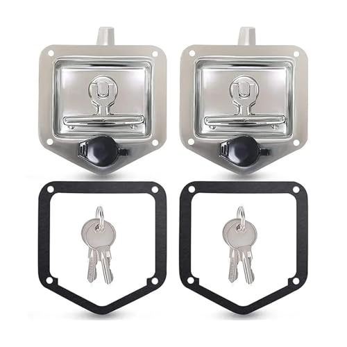 Stainless Steel Trailer Folding T Compression Handle Paddle Panel Latch RV Truck Toolbox Lock 1Pcs