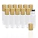 Holistic Oils Roller Bottles Bulk for Essential Oils (12 PACK) 10ml White Glass Roll-On Empty Roller Bottles with Stainless Steel Roller Balls to Apply Smoothly on Your Skin