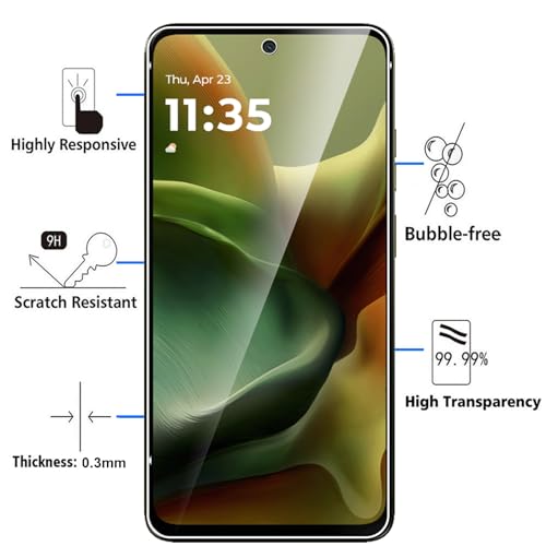 GEJEFA Crystal Clear Case for Motorola Moto G15/G15 Power with Screen Protector, [Anti-Scratch][Anti-Yellowing] Transparent TPU Phone Case with Shock-Absorbing Air-Guard Corners by GEJEFA - Used condition - Image 6