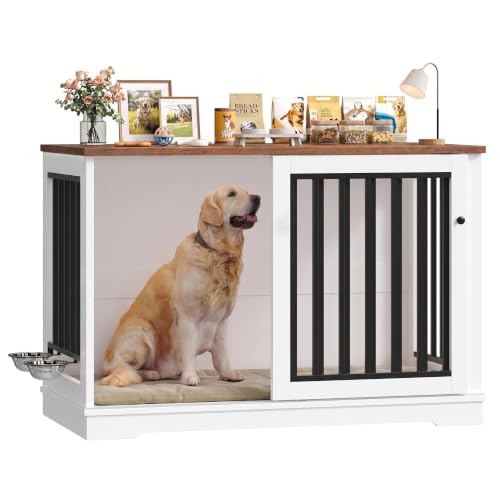 FirFurd 120cm Hundekäfig Möbel für große Hunde, XXL Hundebox für Zuhause