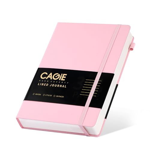 Carnet ligné A5 rose avec papier épais 100g de haute qualité pour écriture fluide