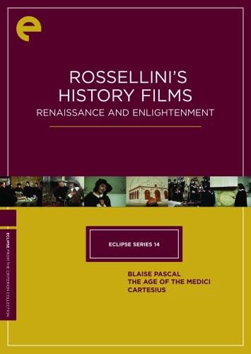 Eclipse Series 14: Rossellini's History Films - Renaissance and Enlightenment (Blaise Pascal / The Age of the Medici / Cartesius) (The Criterion Collection) [DVD]