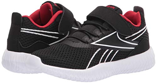 Reebok Boy's Flexagon Energy Cross Trainer, Black/Vector Red/White/Velcro Strap, 2.5 Little Kid #TOP6