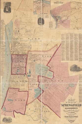 Springfield Massachusetts Map Journal: Vintage Map Notebook