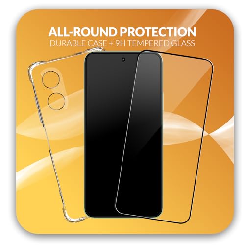 Image of Back Cover Case + Screen Protector for Redmi A5 / Redmi A5 4G | Transparent Mobile Phone Back Case Cover for Redmi A 5 / RedmiA5 4G | TPU Transparent Mobile Phone Back Cover Case