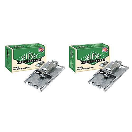 Set di 2 trappole per Mouse Auto-impostate, Colore: Argento Set di 2 trappole per Mouse Auto-impostate, Colore: Argento