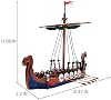 Set de Bloques de Construcción de Barco Vikingo, Juguete de Modelo de Barco Pirata MOC, Ladrillos Creativos de Regalo de Cumpleaños para Fans (454 Piezas) 8