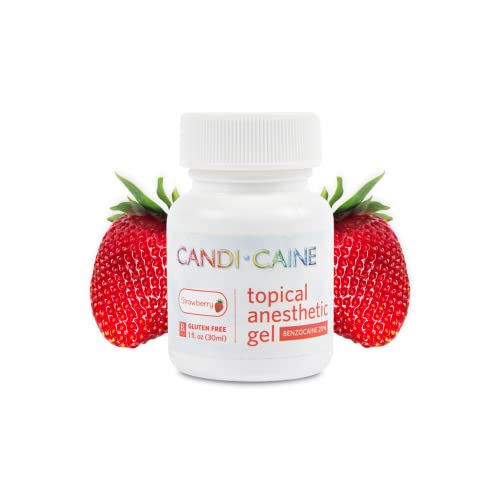 The Essentials Dynamic Dental Candi Caine, Topical Anesthetic Gel, 1 oz, Strawberry Flavor
