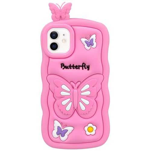 Coque iPhone 12 antichoc silicone souple 3D pour filles