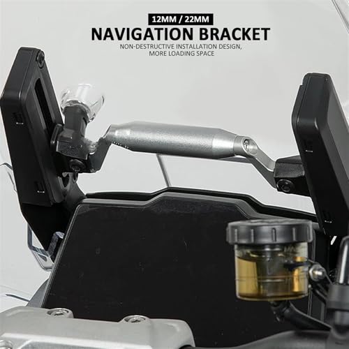 Support de navigation moto pour Tiger 1200 GT Pro 2023 avec fixation de plaque