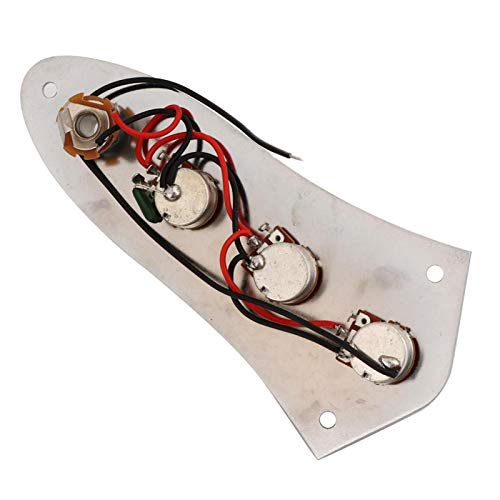 Elektrische gitaarbedieningspaneel, gitaar-bedieningspaneelschakelaar, bekabeld, zinklegering met gekartelde knop voor… - Image 5