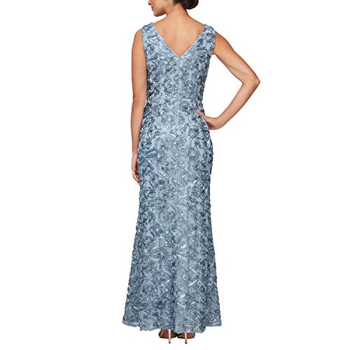 Image of Alex Evenings Women's Long Sleeveless Mother of the Bride Dress with Shawl (Petite and Regular Sizes)