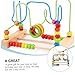 BESPORTBLE Wooden Fruit Bead Maze Early Educational Plaything for Years Montessori Learning and Sorting Activity for Boys Random Color