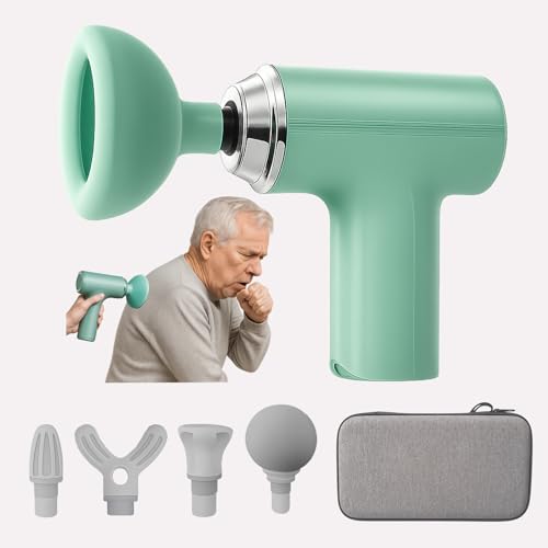 Electric Palm Chest Percussion Cup, CPT Cup & Chest Vest for Mucus,Percussion Vest for Lungs,Mucus...