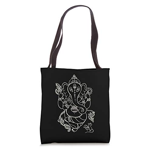 Sak Yant Thai Tattoo Ganesh Elephant God Thailand Gift Tote Bag